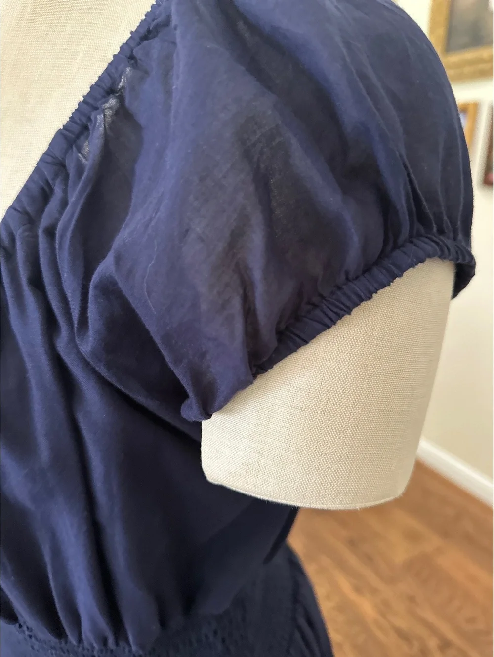 Navy Blue Cotton Philosophy Dress Size L